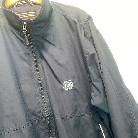 Cutter & Buck CB Weathertec Men’s Notre Dame Fighting Irish Jacket Dark Teal M - Picture 3 of 12